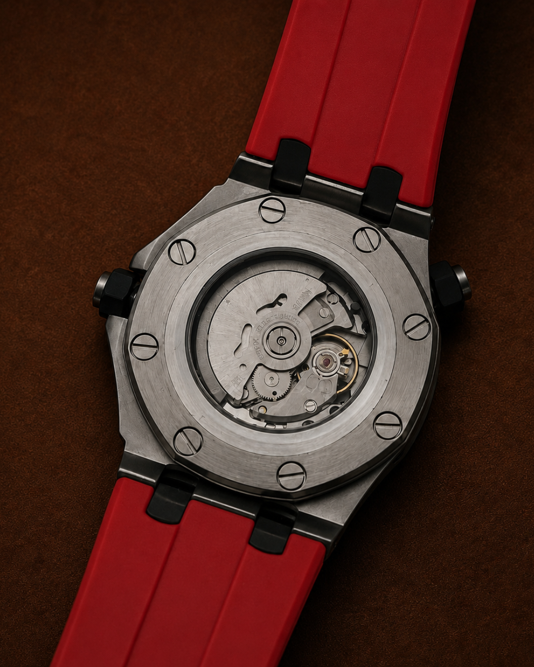 Seiko mod Royal oak offshore diver Watch Red