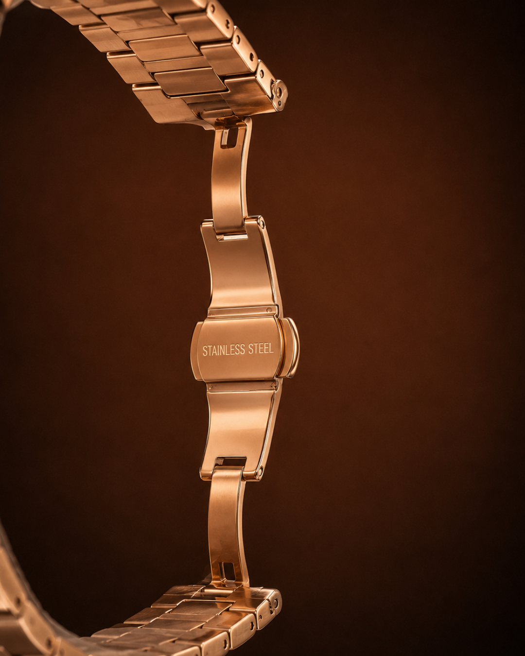Seiko mod Nautilus Watch rose gold brown automatic - Blank Mods