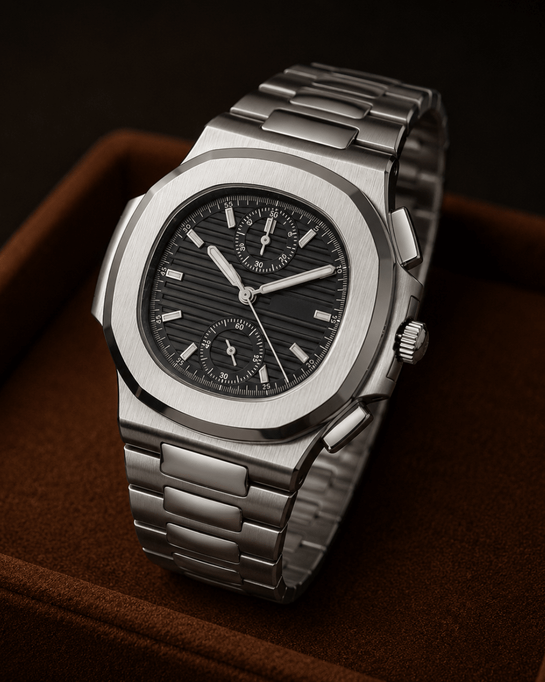 Seiko Mod Nautilus Chronograph watch - Blank Mods