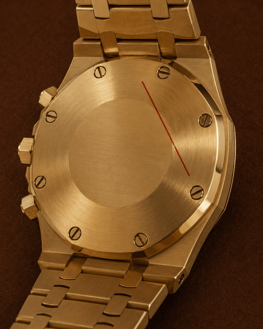 Seiko Mod Royal Oak Chronograph watch gold - Blank Mods