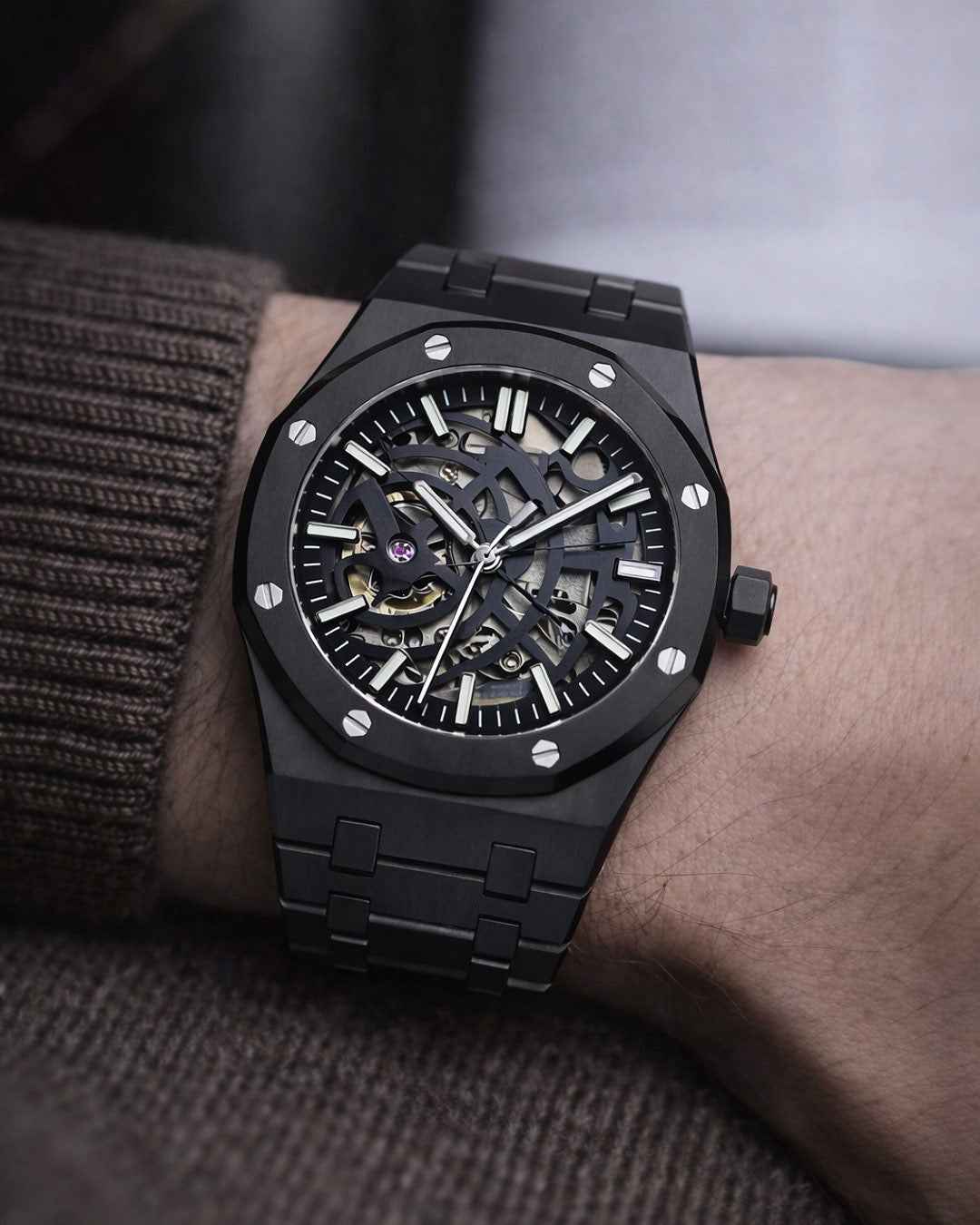 Seiko mod Royal oak skeleton Watch - Blank Mods