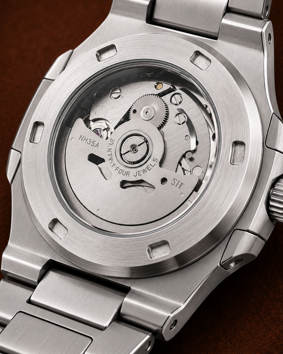 Seiko Mod Nautilus 'who cares im already late' watch