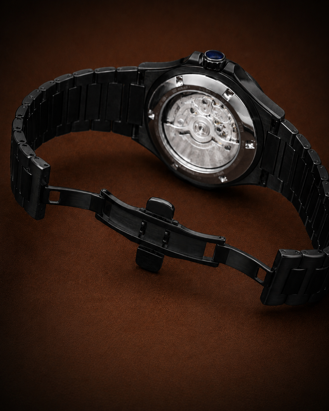 Seiko Mod Nautilus galaxy black watch