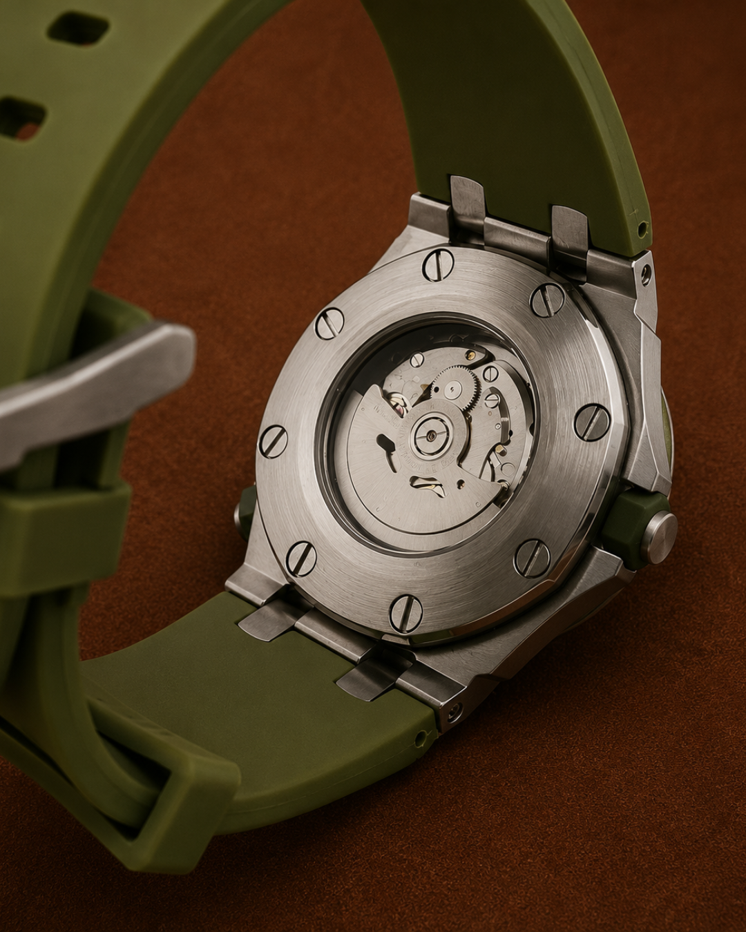Seiko mod Royal oak offshore diver Watch Green