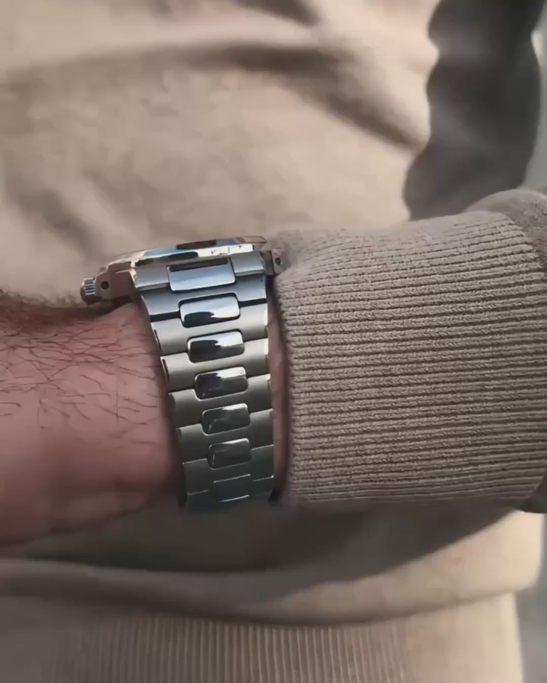 Seiko Mod Nautilus Skeleton Watch - Blue