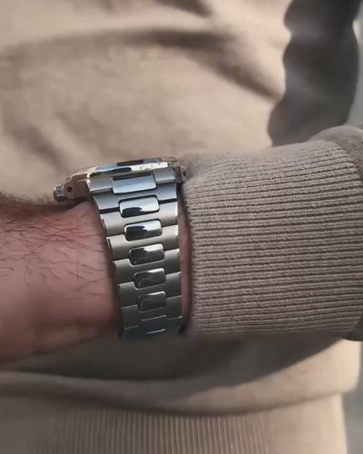 Seiko Mod Nautilus Skeleton Watch - Blue