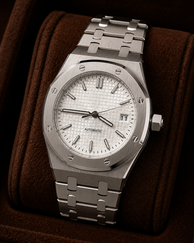 Seiko mod Royal oak Watch White - Blank Mods