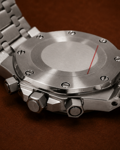Seiko Mod Royal Oak Chronograph watch White