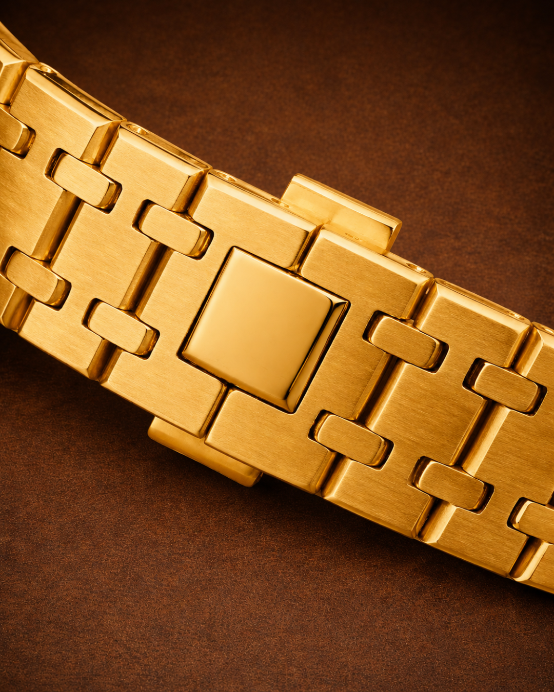 Seiko Mod Royal Oak Chronograph watch gold