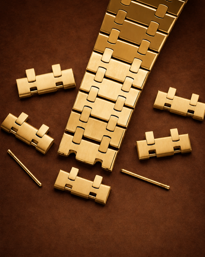 Seiko Mod Royal Oak Chronograph watch gold