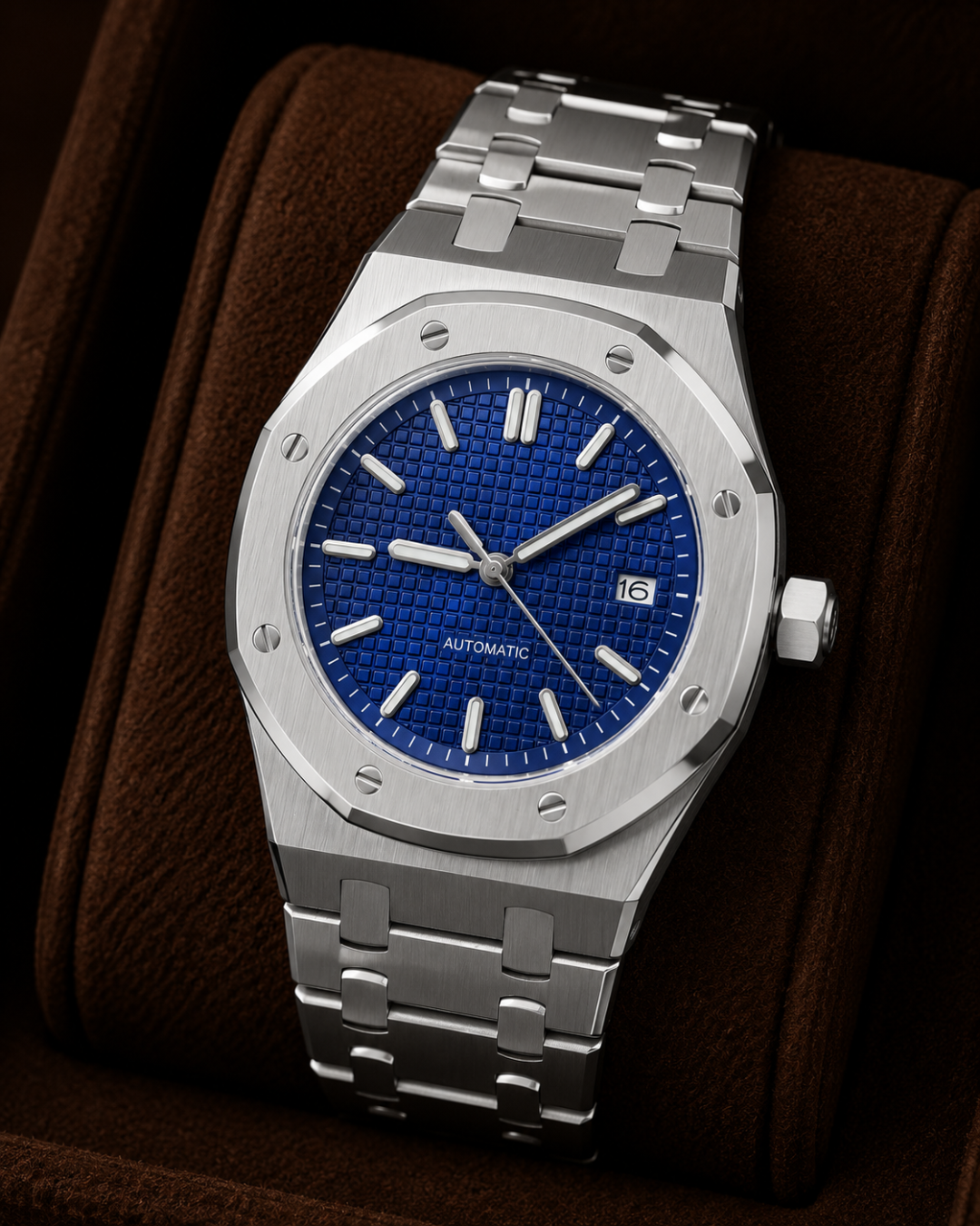 Seiko mod Royal oak Watch Blue