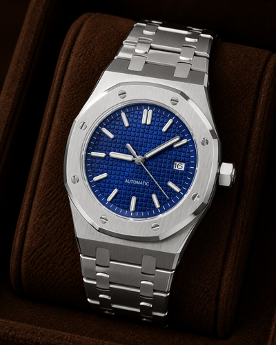 Seiko mod Royal oak Watch Blue