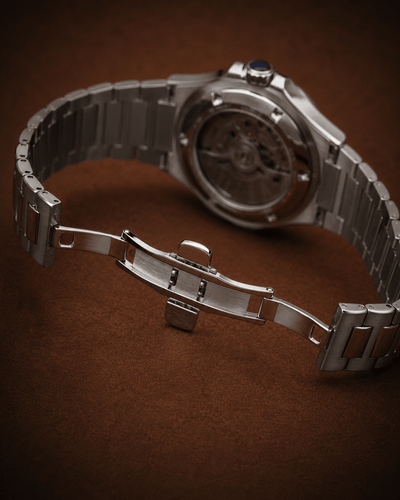 Seiko Mod Nautilus Skeleton Watch - Black - Blank Mods
