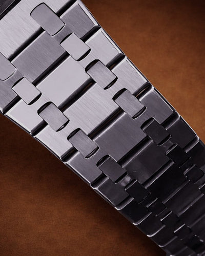 Seiko Mod Royal Oak Chronograph watch black - Blank Mods