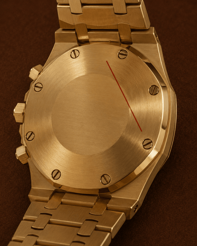 Seiko Mod Royal Oak Chronograph watch gold - Blank Mods