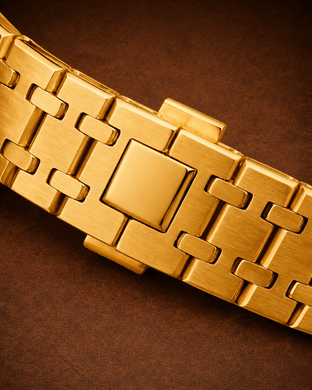 Seiko Mod Royal Oak Chronograph watch gold - Blank Mods