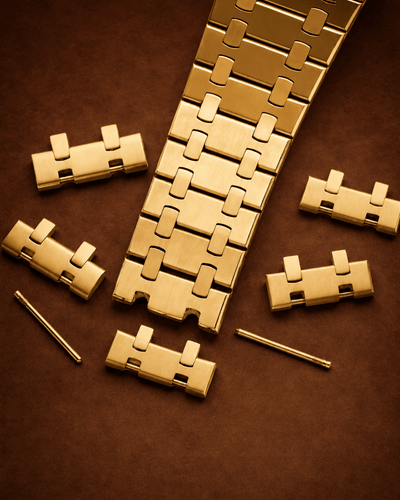Seiko Mod Royal Oak Chronograph watch gold - Blank Mods